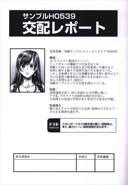 [Hentai] Doujinshi - Final Fantasy VII (C99新刊セット) / OVing