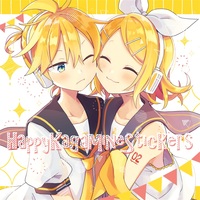 Doujinshi - Illustration book - VOCALOID / Rin & Len (HappyKagamineStickers) / Wonderland