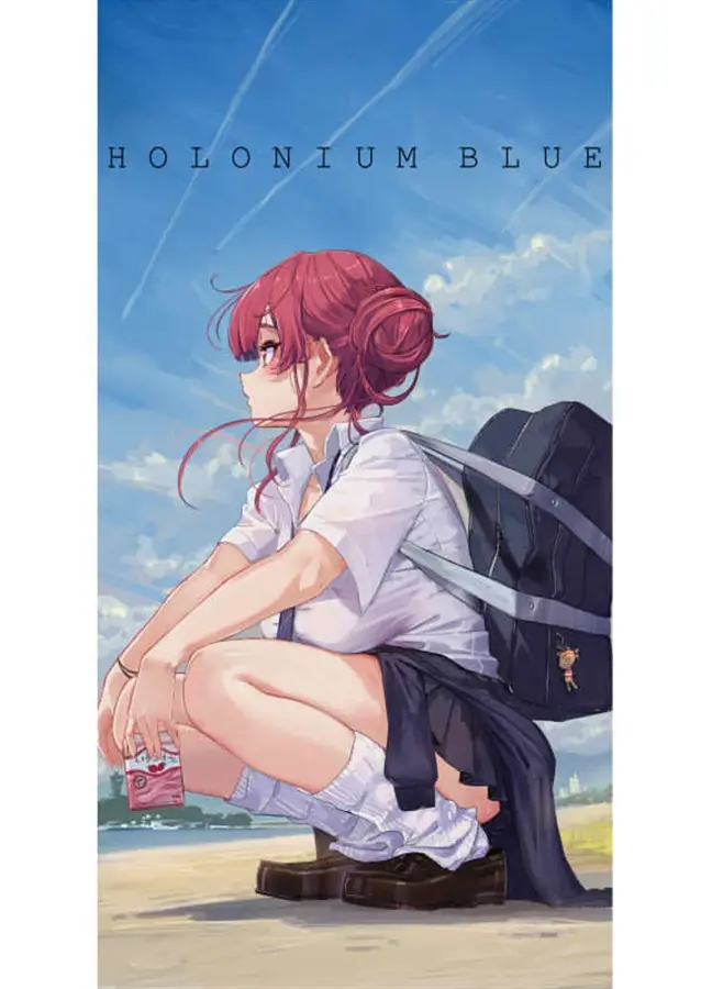 Doujinshi - Illustration book - hololive / Usada Pekora & Houshou Marine & Shirogane Noel & Shiranui Flare (HOLONIUM BLUE) / SEA SIDE